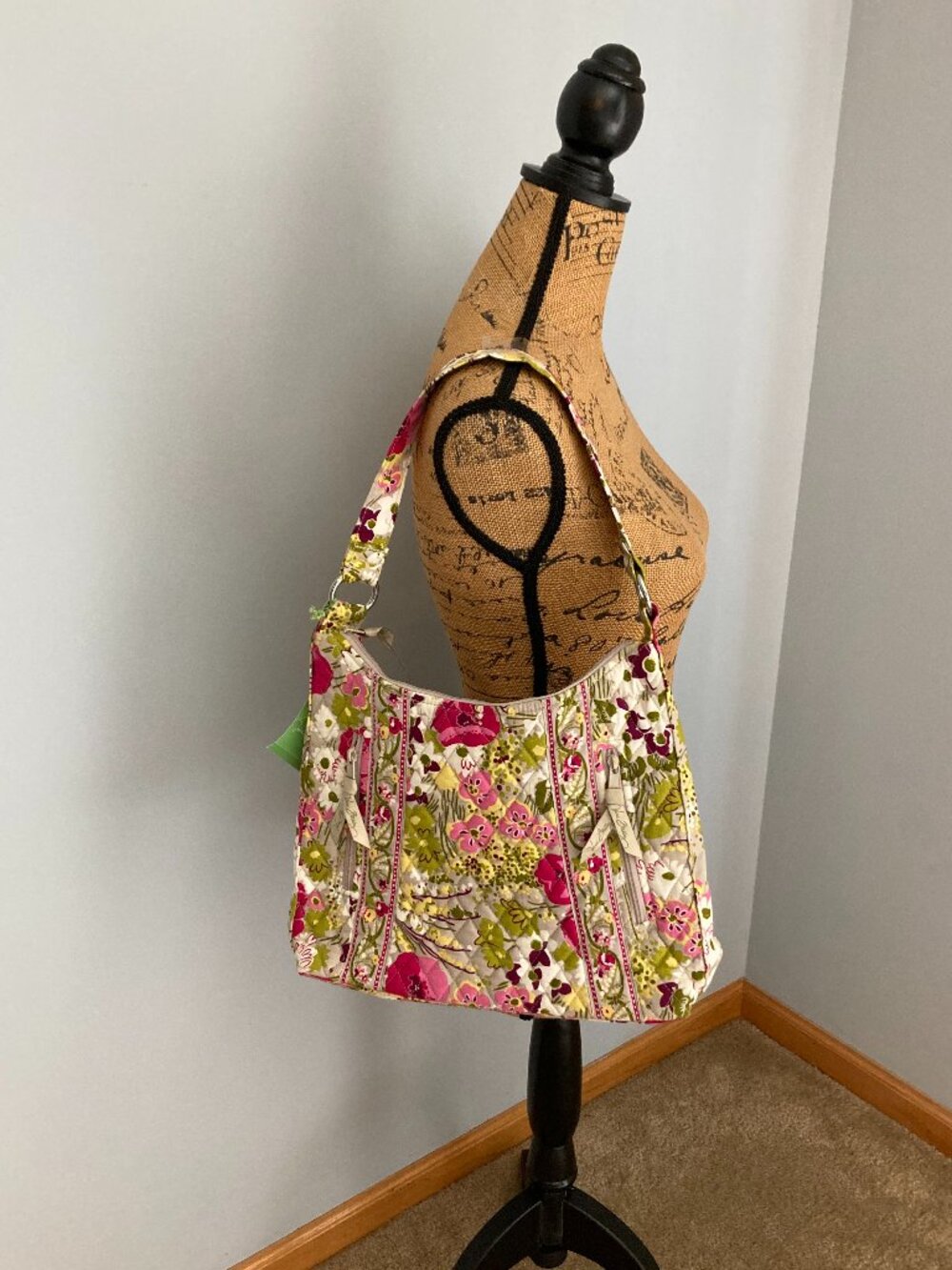 NWT Vera Bradley Floral Shoulder Bag Make Me Blush